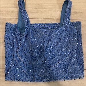 Blue Sequin Mini dress